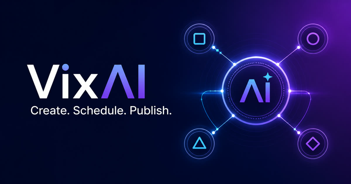 VixAI conecta redes sociales con un flujo de publicación con IA